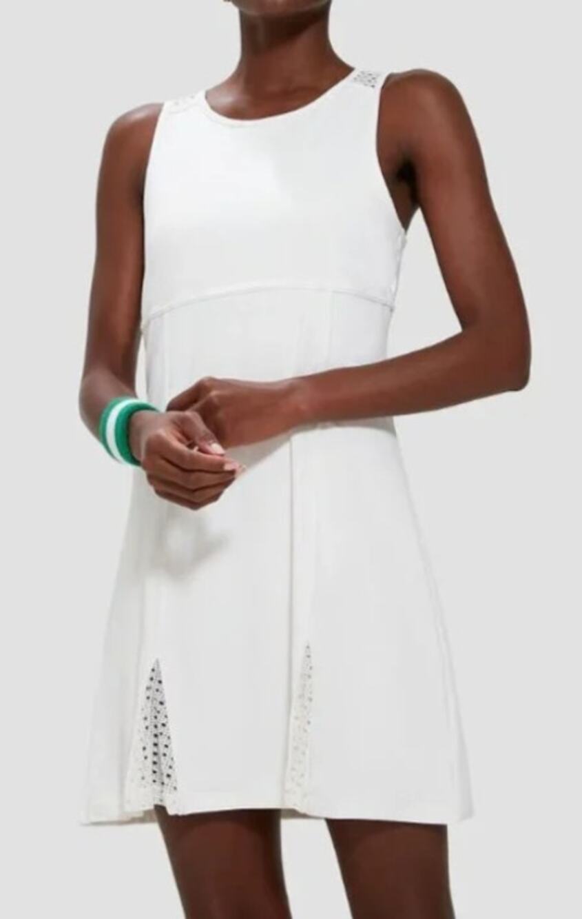 Tuckernuck Cane Victoria Tennis Dress and Shorts White Mesh Panels Size Medium